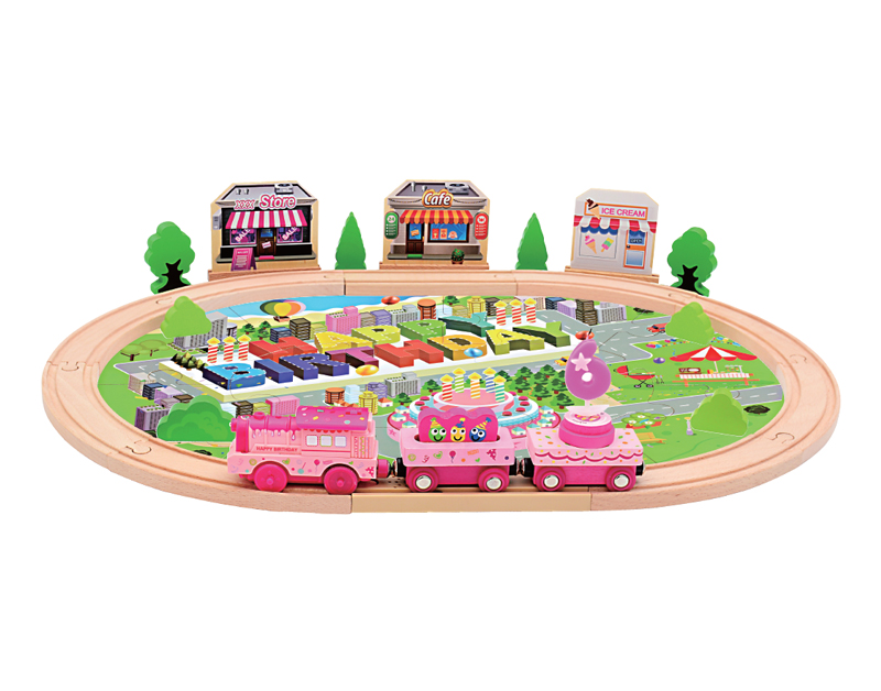 39pcs happy birthday train set