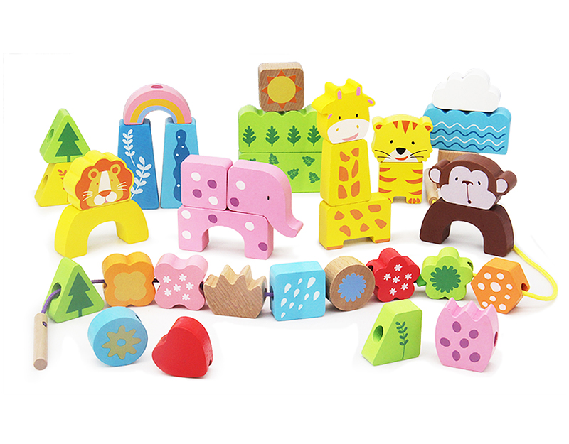 KT-6063-6064 Animal Beaded Building Blocks